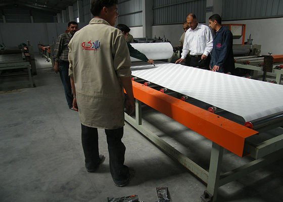 Хорошая цена. Двухсторонняя полностью автоматическая ламинирующая машина для пвк гипсовых потолочных досок онлайн