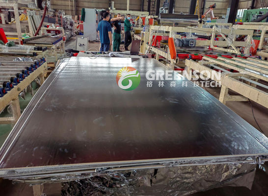 Хорошая цена. Fully Automatic Lamination Machine for Fireproof Aluminium Foil Back Gypsum Ceiling Tiles with 1300mm Lamination Width онлайн