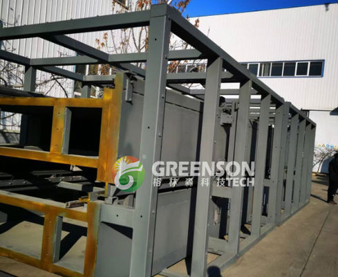 Линия производства каменной шерсти с длиной 1200-2400 мм, управлением PLC и годовой мощностью 30000-60000 тонн