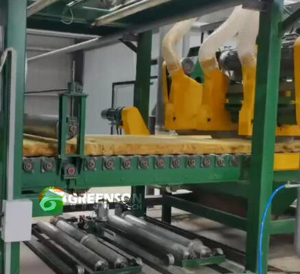 Хорошая цена. Кастомизированная линия по производству каменной ваты с ПЛК-управлением, шириной 1,2 метра и газовой печью для производства минераловатных плит онлайн