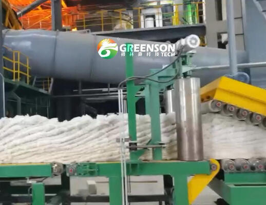 Производственная линия высокой плотности для досок из каменной шерсти промышленного класса с системой управления плотностью сырья PLC 80-200 кг/м3 и питанием 380 В/50 Гц