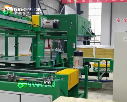 Хорошая цена. Высокая плотность 40-150 кг/м3 Линия производства панелей из минеральной скальной шерсти мощностью 10000-60000 тонн в год и общей мощностью 200-300 кВт онлайн