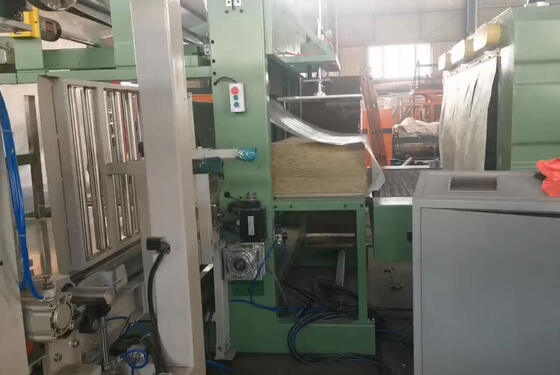 Линия производства каменной шерсти с высокой температурой отверждения и плотностью сырья 80-200 кг/м3 под управлением ПЛК