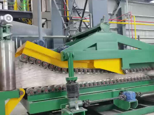 Хорошая цена. Автоматическая линия по производству каменной шерсти с мощностью 4-8 Т/ч Управление ПЛК для изоляционных пластин толщиной 30-200 мм онлайн