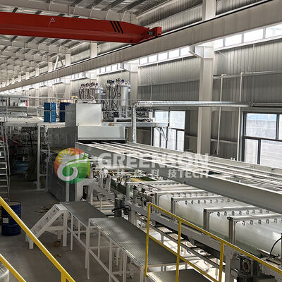 Высокоэффективная полностью автоматическая линия по производству сэндвич-панелей из каменной ваты для простоты эксплуатации в кровельных и стеновых применениях