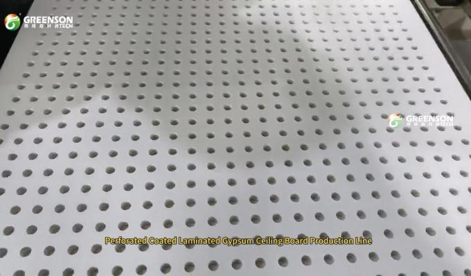 Automatic paint spraying equipment for gypsum panel — production line overview